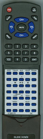 TEAC 02170SR70I1700 Replacement Remote