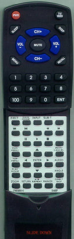 SHARP RT076B0MR010 Replacement Remote