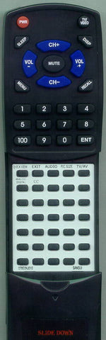 SANSUI DTV2760C Replacement Remote