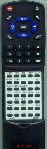 GO VIDEO GV6101 Replacement Remote
