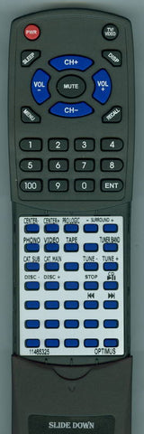 OPTIMUS RT11465325 Replacement Remote