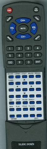 ZENITH VRL4210HF Replacement Remote