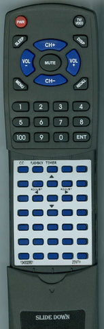 ZENITH SMS1941SG Replacement Remote