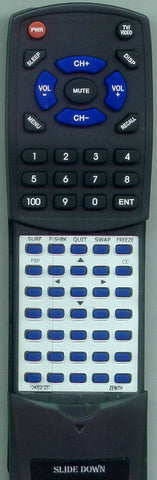 ZENITH RZ46Z83D Replacement Remote