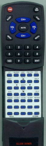ACCURIAN RT12425120 Replacement Remote