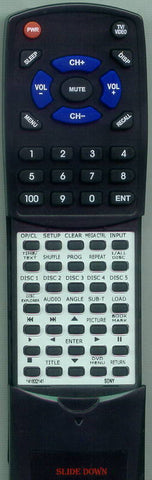 SONY DVPC650D Replacement Remote