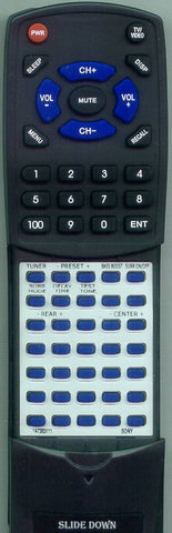 SONY STRD810SS Replacement Remote