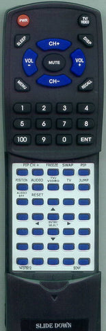 SONY KP61835 Replacement Remote