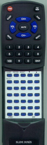 SONY KV20S40 Replacement Remote
