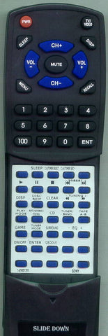 SONY HCDRG20 Replacement Remote