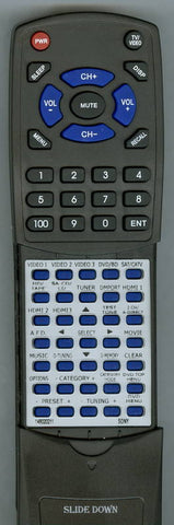SONY RMAAP018 Replacement Remote