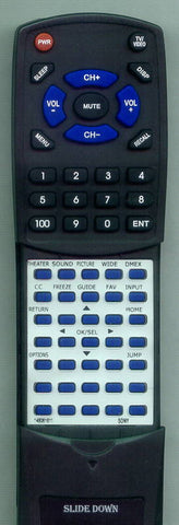SONY RT148061611 Replacement Remote