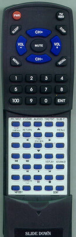 SONY DVP-SR101P Replacement Remote
