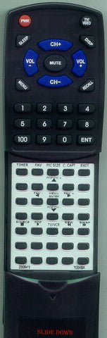 TOSHIBA 50H81 Replacement Remote