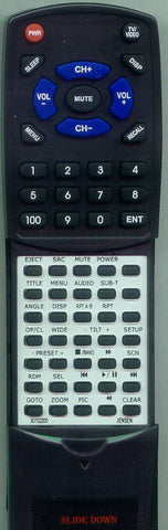 JENSEN RT30702200 Replacement Remote
