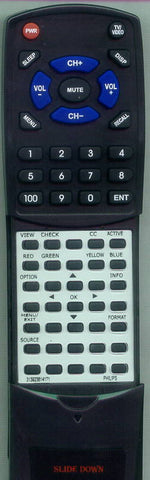 PHILIPS 32PFL5322D Replacement Remote