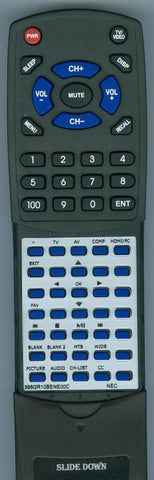 NEC E656 Replacement Remote