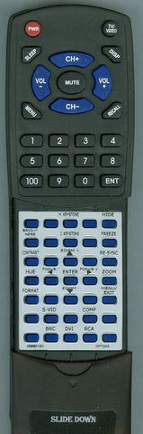 OPTOMA RT4586601001 Replacement Remote