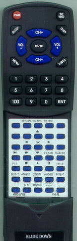 PHILIPS DVD793C Replacement Remote