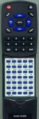 FISHER RS909 Replacement Remote