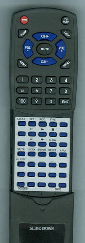 SANYO VHRH619 Replacement Remote