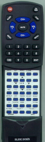 SANYO VHRH530 Replacement Remote