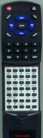 SANYO 645 045 8200 Replacement Remote