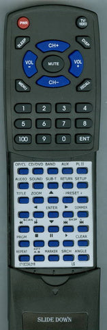 LG LGDVT418 Replacement Remote