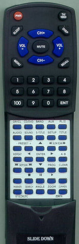 ZENITH RT6710CDAL01C Replacement Remote