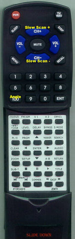 ZENITHINSERT 6710RCAG01B Replacement Remote