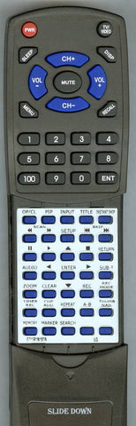 LG RT6711R1N187A Replacement Remote