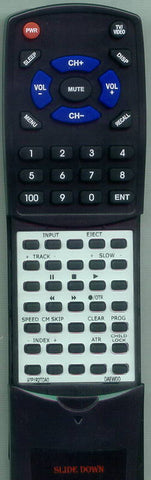 DAEWOO DVT27N Replacement Remote