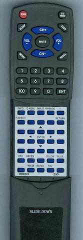 ZENITH Z42PQ20 Replacement Remote