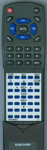 LG RTAKB73855502 Replacement Remote