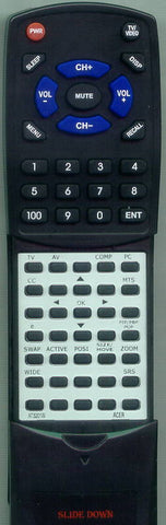 ACER RTAT3201W Replacement Remote