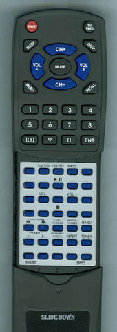 SANYO RTAWM2800 Replacement Remote