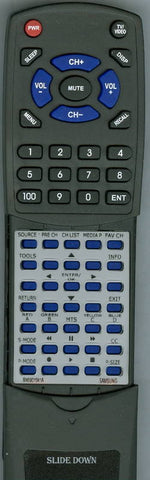 SAMSUNG LN40C630K1F Replacement Remote