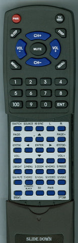 OPTOMA RTBR5047L Replacement Remote