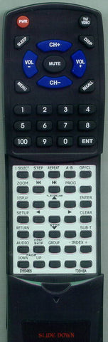 TOSHIBA RTBY634805 Replacement Remote