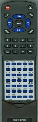 VALOR DD858W Replacement Remote
