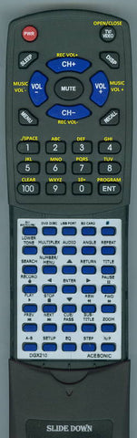 ACESONICINSERT DGX210 BLUE Replacement Remote