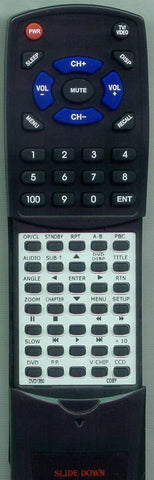 COBY RTDVD1350 Replacement Remote