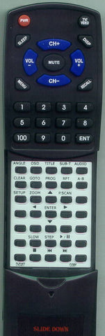 COBY RTDVD207 Replacement Remote