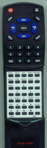 COBY RTDVD215 Replacement Remote