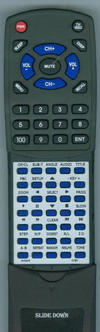 COBY RTDVD218 Replacement Remote