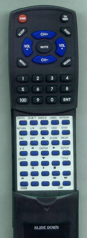 COBY RTDVD528 Replacement Remote