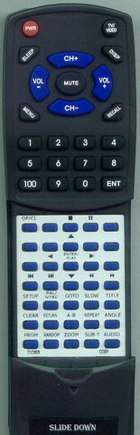 COBY RTDVD808 Replacement Remote