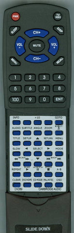 CA RCDVD89 Replacement Remote