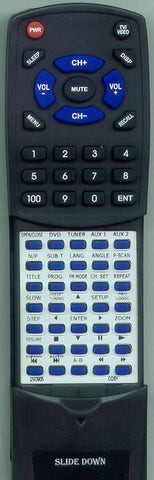 COBY RTDVD905 Replacement Remote