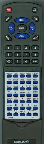 COBY RTDVD925B Replacement Remote